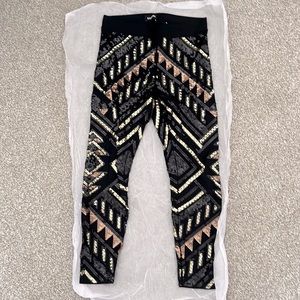 Express Sequin High-Rise Leggings